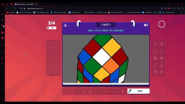 Kenzie Reeves is my favorite actor in Garticphone