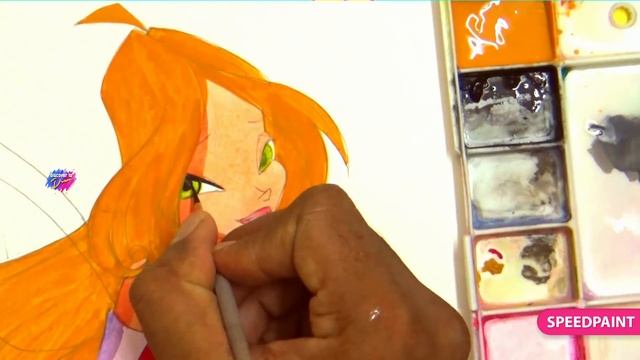 How to draw winx club ✤ flora ✤ magicwinx |Speedpainting смотреть онлайн