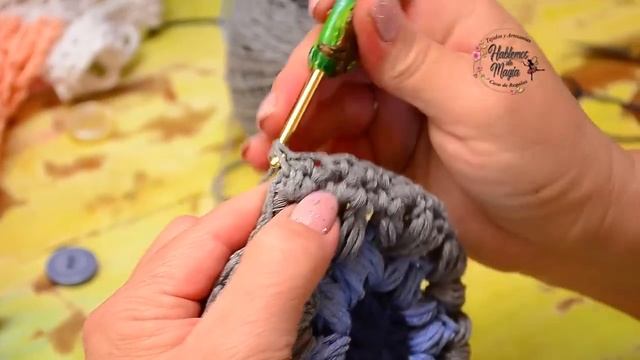 ( Bolsa de red con estuche) Paso a paso en crochet. смотреть онлайн