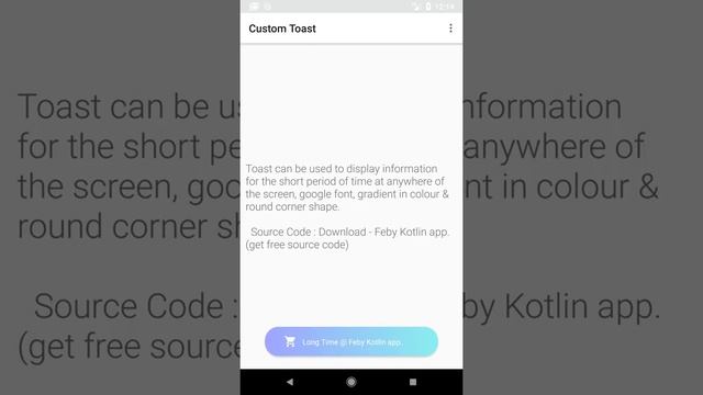 Android Toast | Kotlin Custom Toast смотреть онлайн