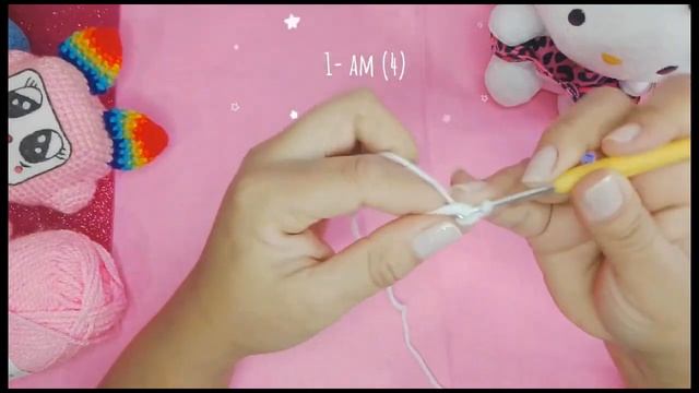 HELLO KITTY AMIGURUMI ? AMIGURUMI passo a passo (parte 01) смотреть онлайн