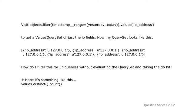 Django : Get distinct values of Queryset by field смотреть онлайн