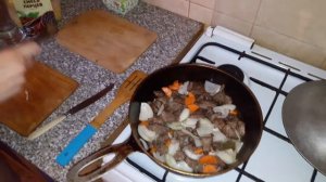 ОЧЕНЬ ВКУСНАЯ ТУШЕНАЯ БАРАНИНА С КАРТОШКОЙ!!
