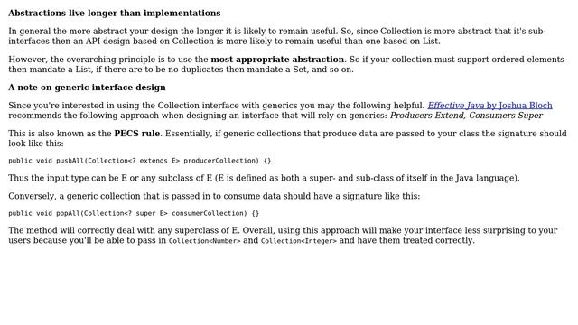 Software Engineering: Is there a good reason to use Java's Collection interface? (3 Solutions!!) смотреть онлайн
