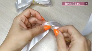 Бант из атласной ленты Премиум класса