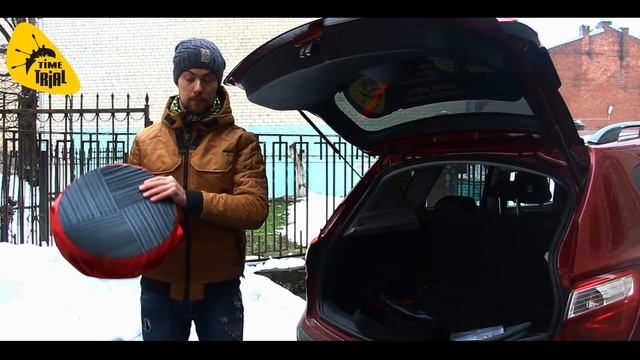 Надувной домкрат Air Jack от Time Trial, надуваемый электрическим насом смотреть онлайн