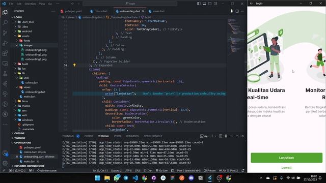 Membuat Onboarding & Login #3 Membuat Slide - Flutter Run смотреть онлайн