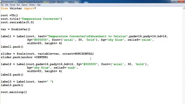 How to Create a GUI Temperature Converter in Python смотреть онлайн