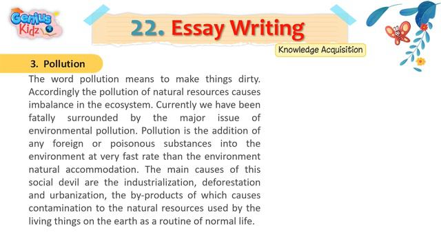 Lesson-22 Essay Writing | Grammar Ace 7 | Genius Kidz | Preschool Learning смотреть онлайн