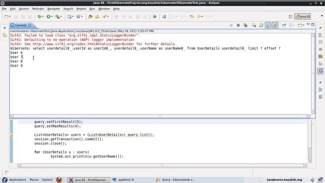 Hibernate Tutorial 26 - Select and Pagination in HQL : By Koushik Java Brain смотреть онлайн