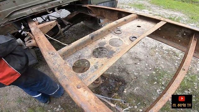 СНИМАЕМ КАБИНУ с ГАЗ66 #9 Строим СнегоБолотоход "УМКА" смотреть онлайн
