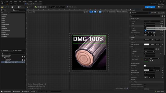 18 - Создание виджета "Слот для инвентаря" смотреть онлайн