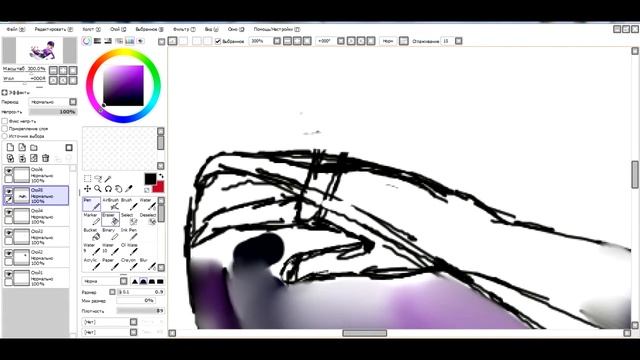 Как я рисовала девушку в программе Paint Tool SAI ver 1.1.0. (Часть 2).As I drew a Woman смотреть онлайн