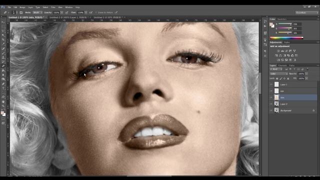 How to add colour to a Black and White Photo in Photoshop смотреть онлайн