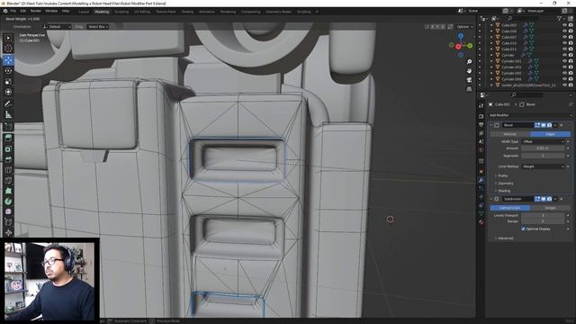 Blender | Applying Modifiers to Robot Part 1 смотреть онлайн