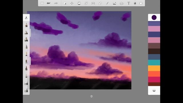Autodesk Sketchbook - Draw a Aesthetic evening and bridge in iPad - Day 14/30 #dailyvideochallenge смотреть онлайн