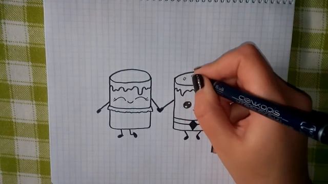 Как нарисовать зефирки маршмеллоу смотреть онлайн