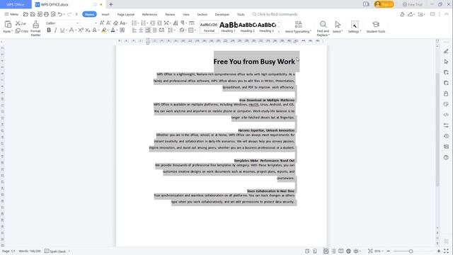 WPS Office How To Align Text Tutorial смотреть онлайн