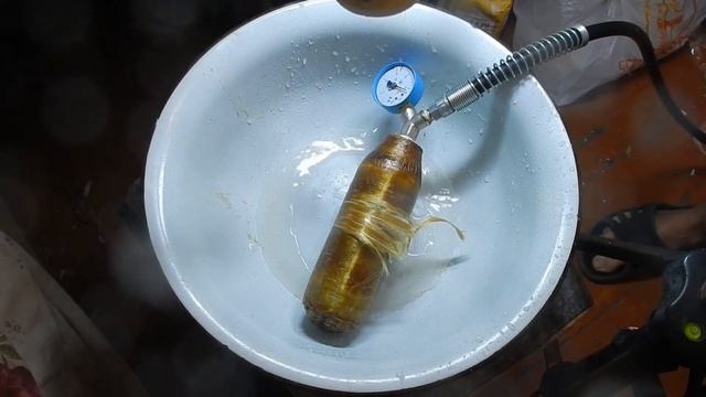 Гидроиспытания композитного баллона - Образец №22 смотреть онлайн