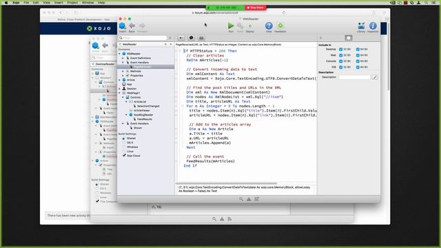 Creating an RSS Reader in Xojo смотреть онлайн