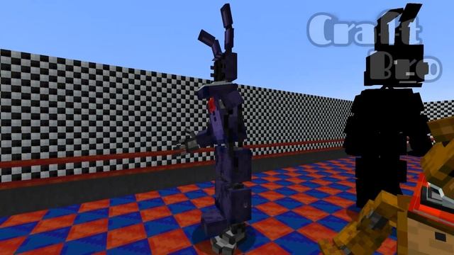 SCARY ANIMATRONICS FIVE NIGHTS AT FREDDY's in MINECRAFT! смотреть онлайн