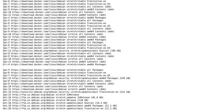 apt-get throws 400 URI failure when trying to download docker-ce смотреть онлайн