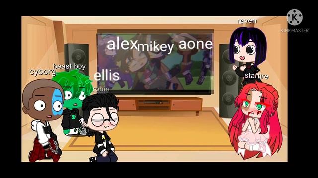 teen titans react to robin! ||angst|| robin x oc ||mean Starfire AU|| смотреть онлайн