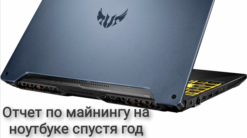 Год майнинга на ноутбуке