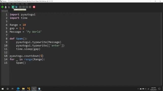 How to make a spam bot in python 3 | 12 lines of code ? смотреть онлайн