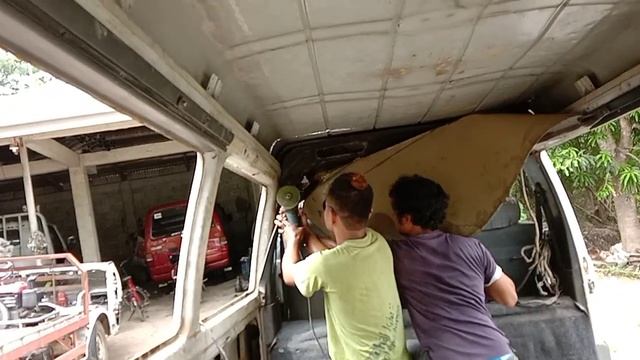 HYUNDAI GRACE VAN  CONVERT  TO  DRAP SIDE  PART 2