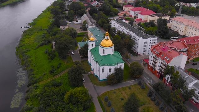 Город Полоцк с высоты птичьего полёта, Беларусь. Видео клип про Полоцк / Polotsk Belarus Aerial Vie