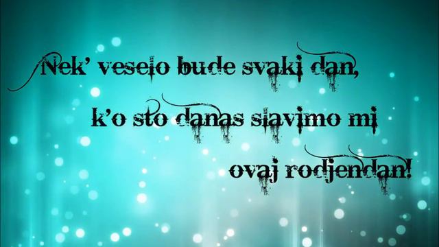 Sako - Tebi Za Rodjendan