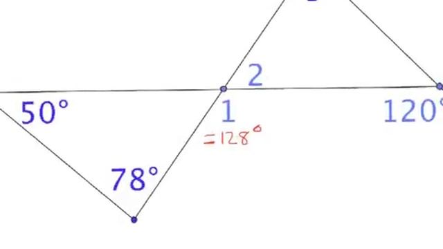Geo 4.2b Triangle Exterior Angle Theorem смотреть онлайн