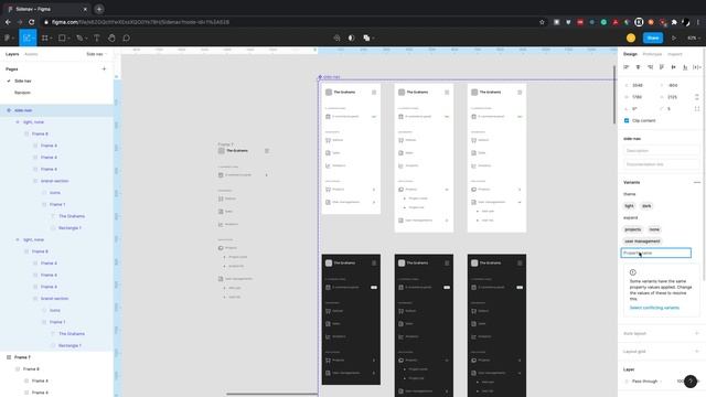 Figma components: Design collapsible side navigation with components & variants смотреть онлайн