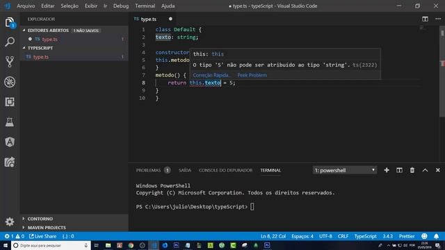 Curso TypeScript do Básico ao avançado - Tipagem de Dados #01 смотреть онлайн