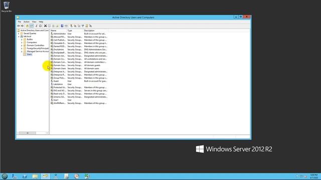 Unlock a Domain User Account (Active Directory) Server 2012R2 смотреть онлайн