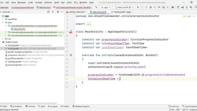 How to Implement Material Circular Progress Indicator (Determinate) in Kotlin смотреть онлайн