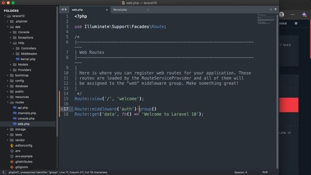 #16 Routing With Middleware basic смотреть онлайн