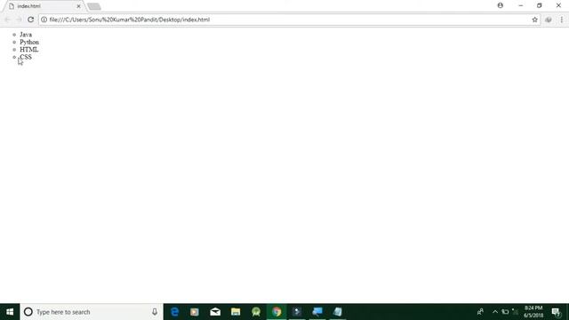 HTML Unordered list and Ordered List Tag - Sonu Study смотреть онлайн