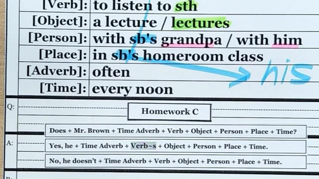Simple Present - Homework C смотреть онлайн