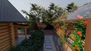 ландшафтный дизайн на участке 10 соток.