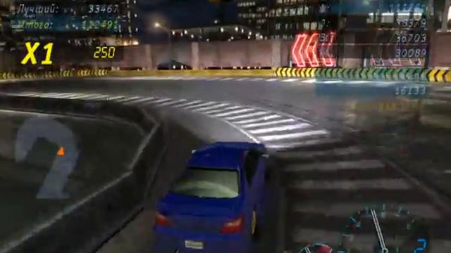 Красивый дрифт на Subaru Impreza в игре NFS Underground смотреть онлайн