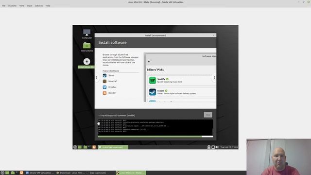 Linux Mint 20.1 (Mate) Install смотреть онлайн