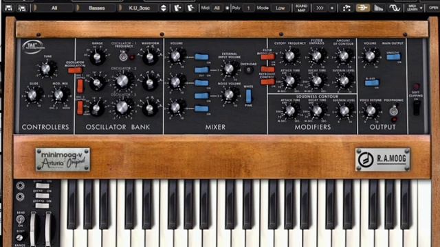 Minimoog-V Original (Arturia) смотреть онлайн