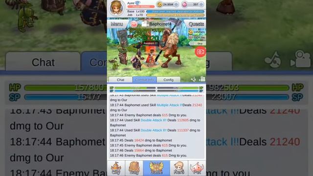RO : Idle Poring MVP Baphomet 4 (Rebirth) Rune Knight смотреть онлайн