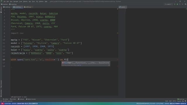 Zapis danych do pliku CSV w Pythonie смотреть онлайн