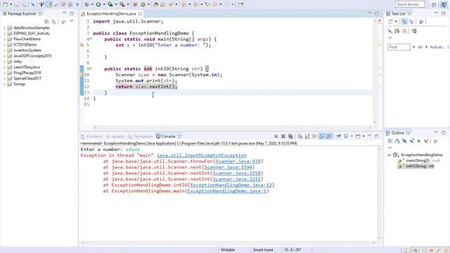 Java Lesson 12 - Exception Handling смотреть онлайн