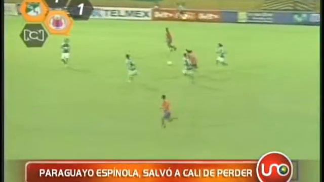 Paraguayo Espinola salvó a Cali de perder смотреть онлайн