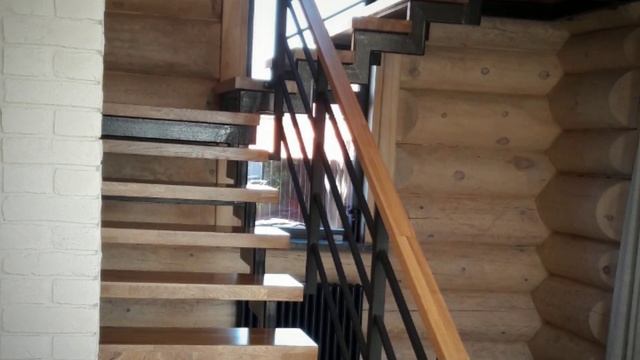 Лестница в коттедж. | Примеры работ смотреть онлайн