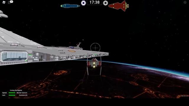 Playing Star Wars: Space Battles on Roblox смотреть онлайн
